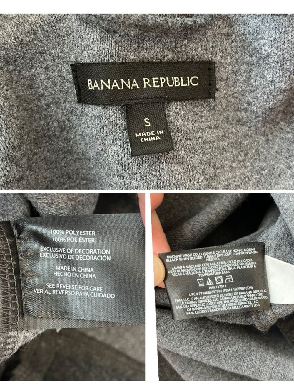 Banana Republic Gray Oversized Utility Jacket Shacket Size Small - Picture 9 of 10